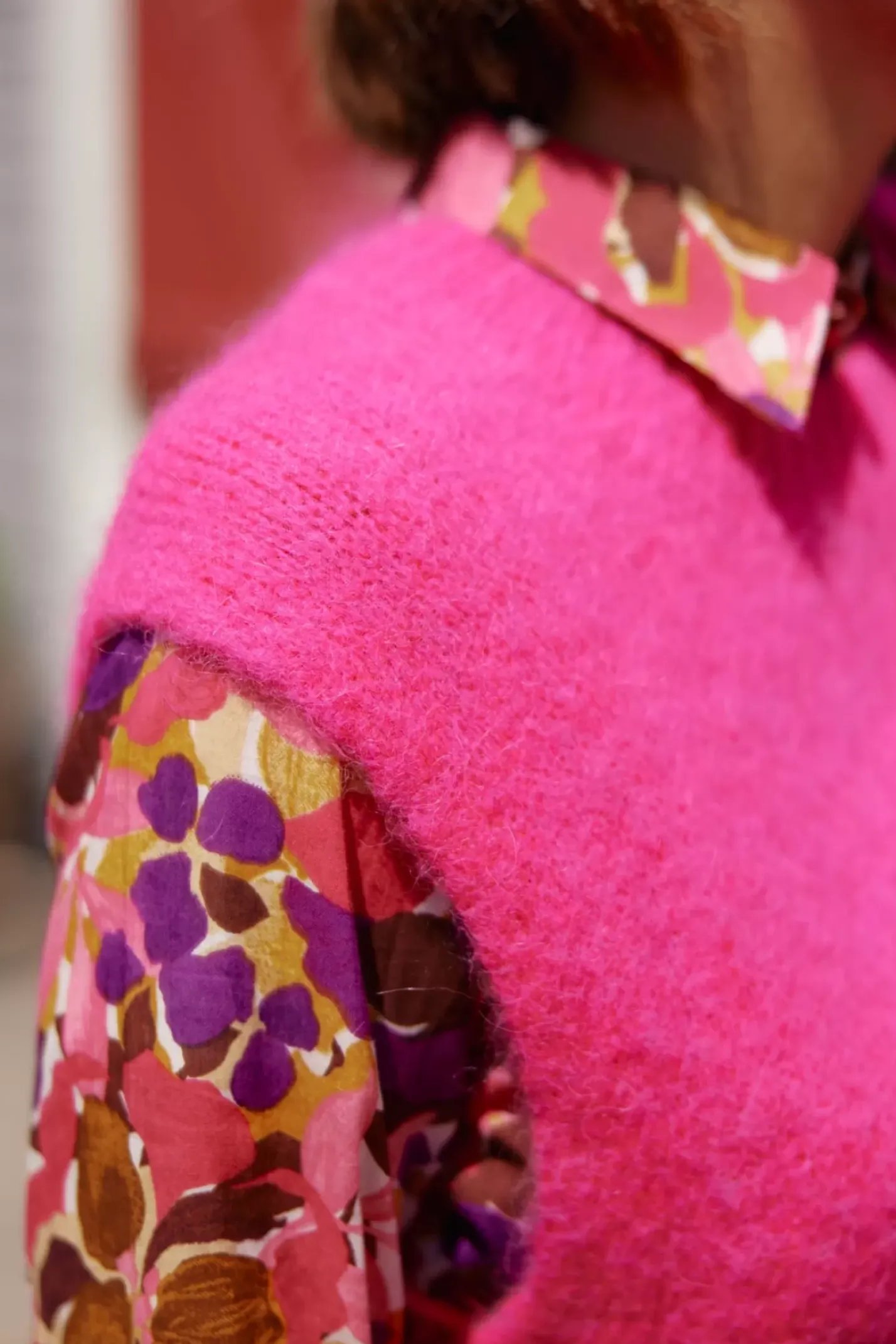 LA PETITE ÉTOILE Mailles|Pull Makena Fushia