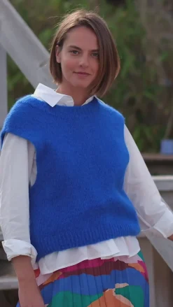 LA PETITE ÉTOILE Mailles|Pull Makena Bleu