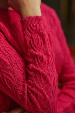 LA PETITE ÉTOILE Mailles|Pull Radia Fuchsia