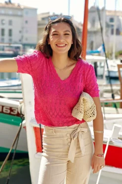 LA PETITE ÉTOILE Mailles|Pull Roberta Fuchsia