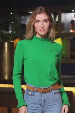 LA PETITE ÉTOILE Mailles|Pull Solferinos Vert