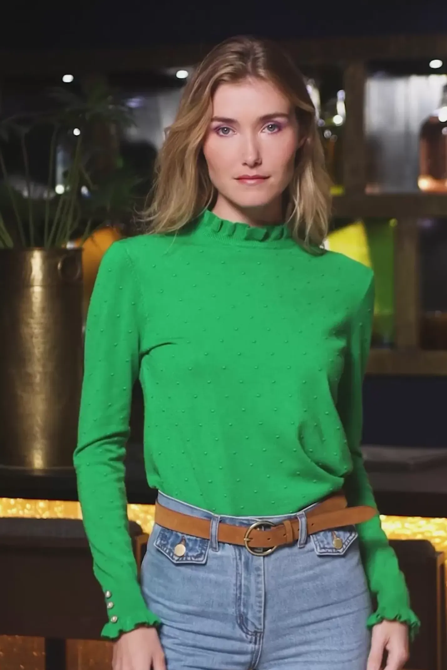LA PETITE ÉTOILE Mailles|Pull Solferinos Vert
