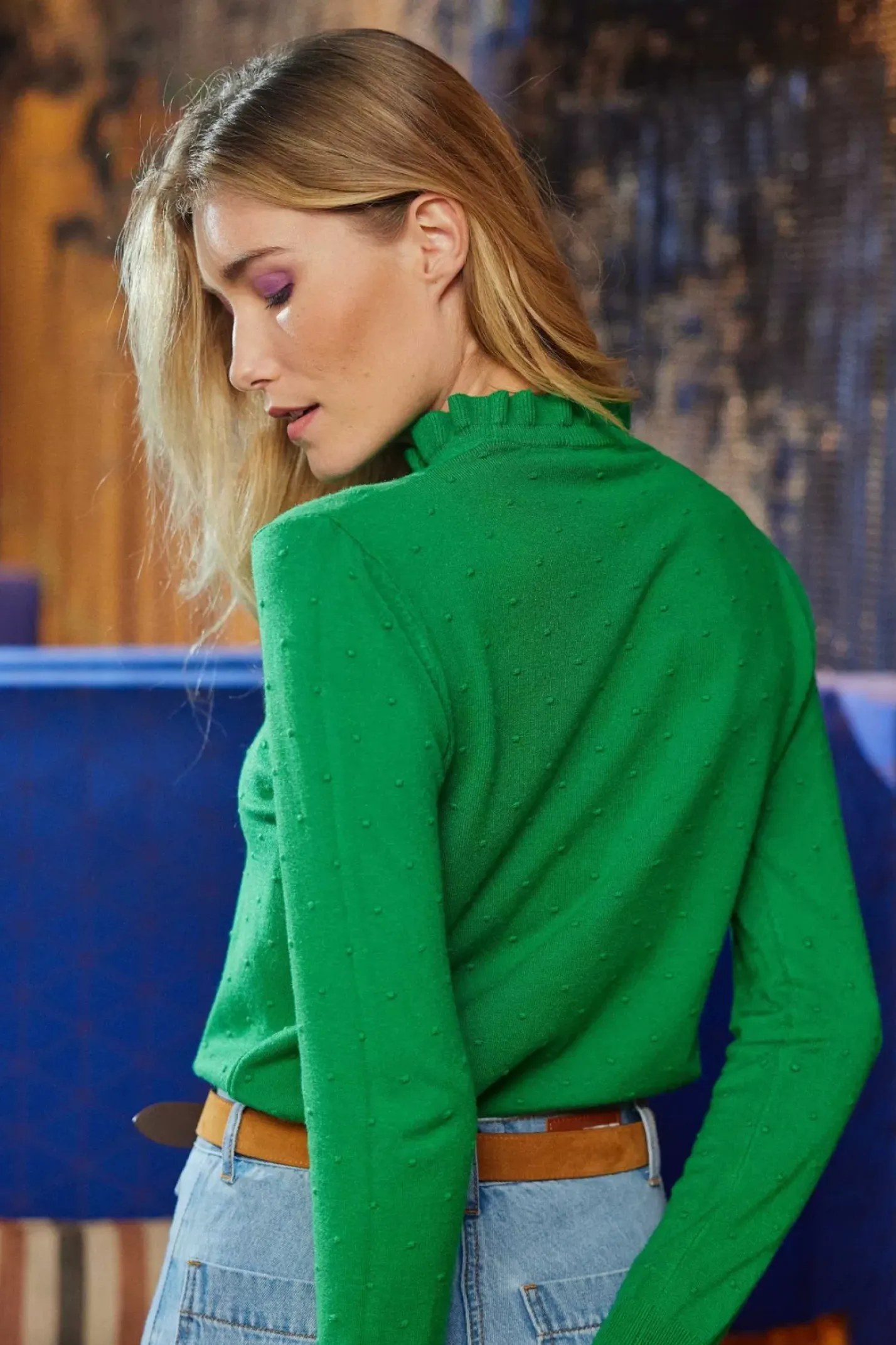 LA PETITE ÉTOILE Mailles|Pull Solferinos Vert