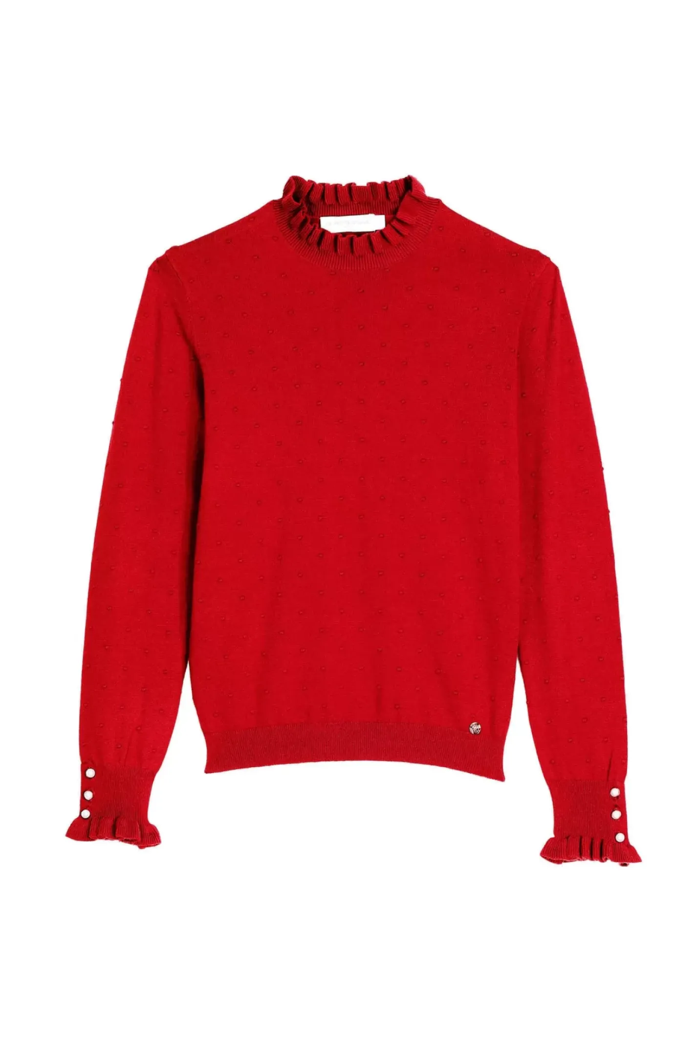 LA PETITE ÉTOILE Mailles|Pull Solferinos Rouge
