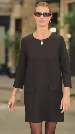 LA PETITE ÉTOILE Robes & Combinaisons|Robe Auxina Noir