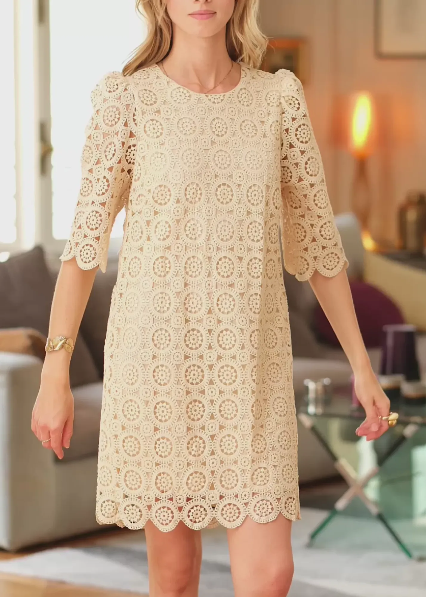 LA PETITE ÉTOILE Robes & Combinaisons|Robe Lawry Beige Naturel