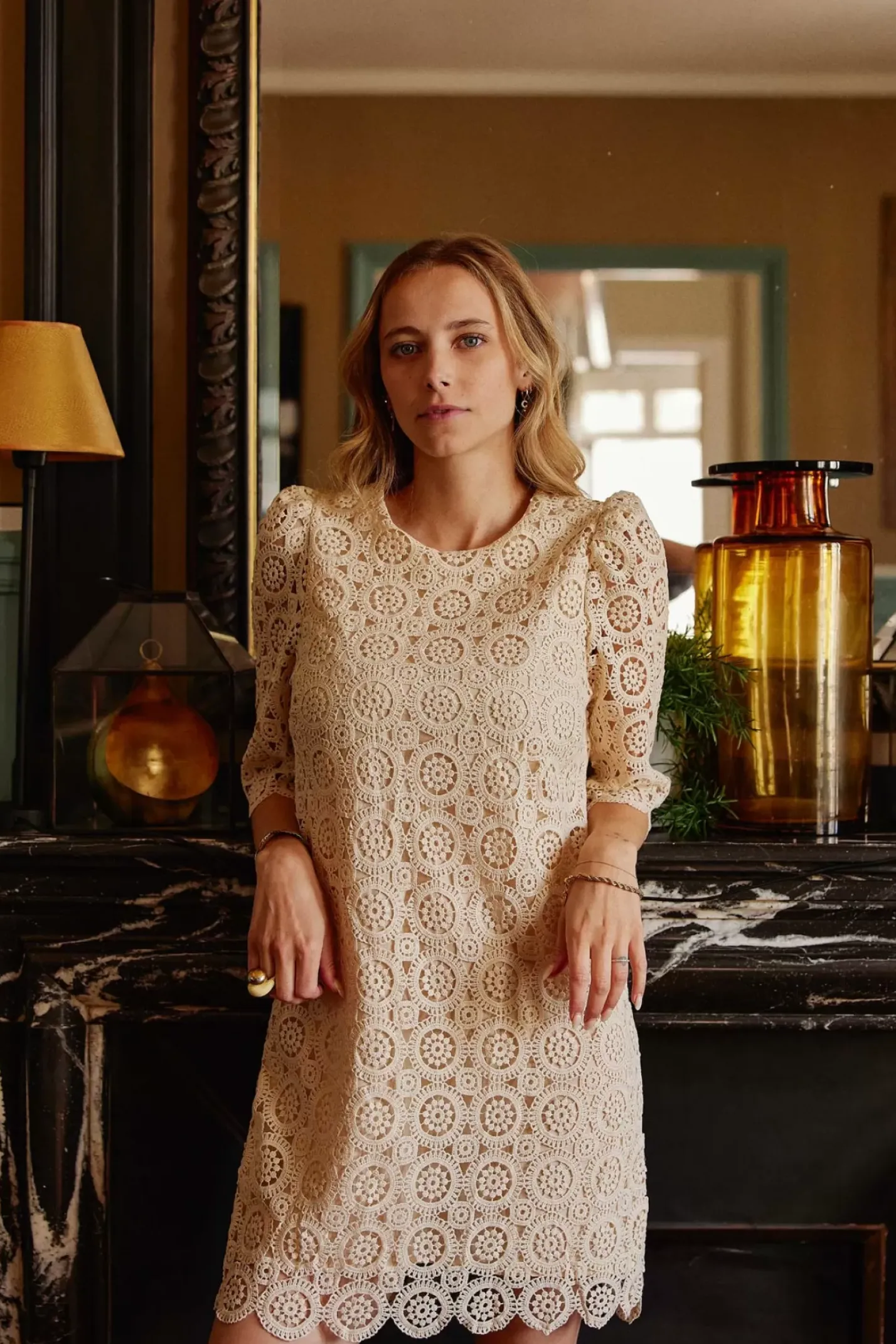 LA PETITE ÉTOILE Robes & Combinaisons|Robe Lawry Beige Naturel