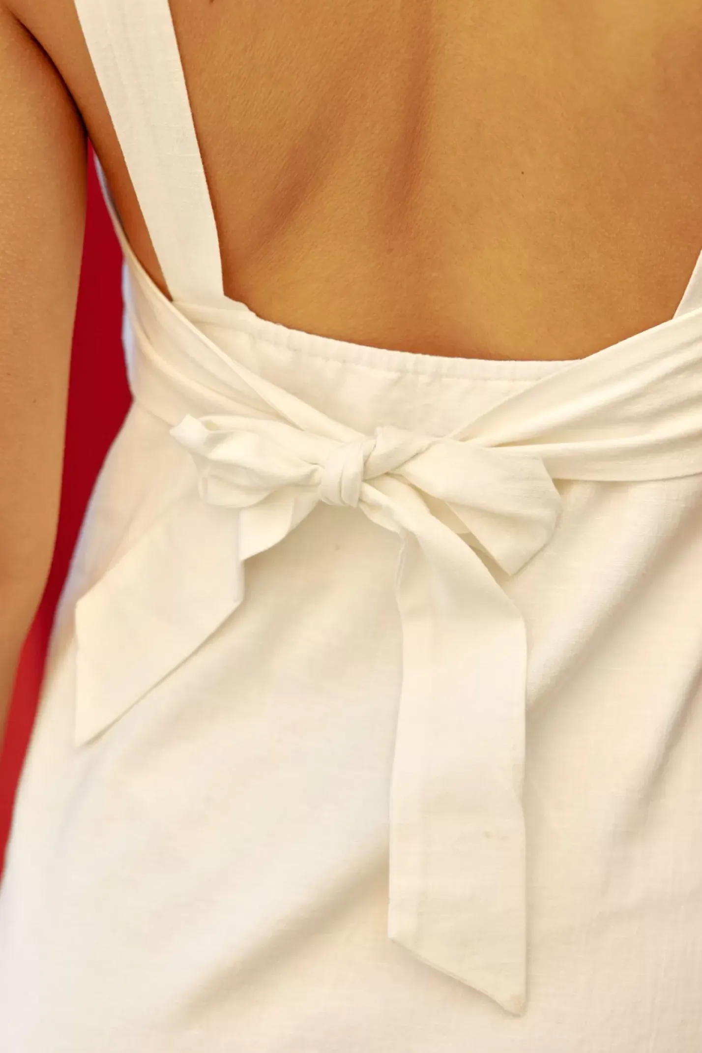 LA PETITE ÉTOILE Robes & Combinaisons|Robe Midi Skylar Blanc