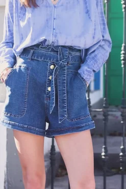 LA PETITE ÉTOILE Jupes & Shorts|Short Viggo W Deep Wash