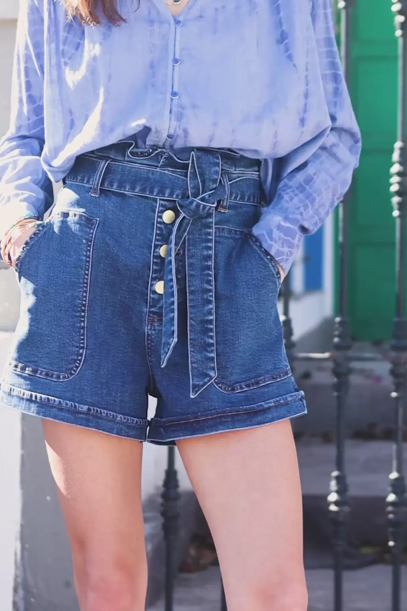 LA PETITE ÉTOILE Jupes & Shorts|Short Viggo W Deep Wash