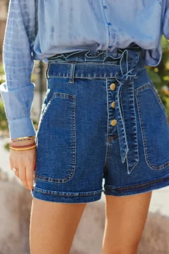 LA PETITE ÉTOILE Jupes & Shorts|Short Viggo W Deep Wash