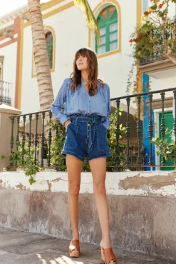 LA PETITE ÉTOILE Jupes & Shorts|Short Viggo W Deep Wash