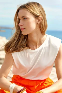 LA PETITE ÉTOILE Tops|T-Shirt Calix Blanc