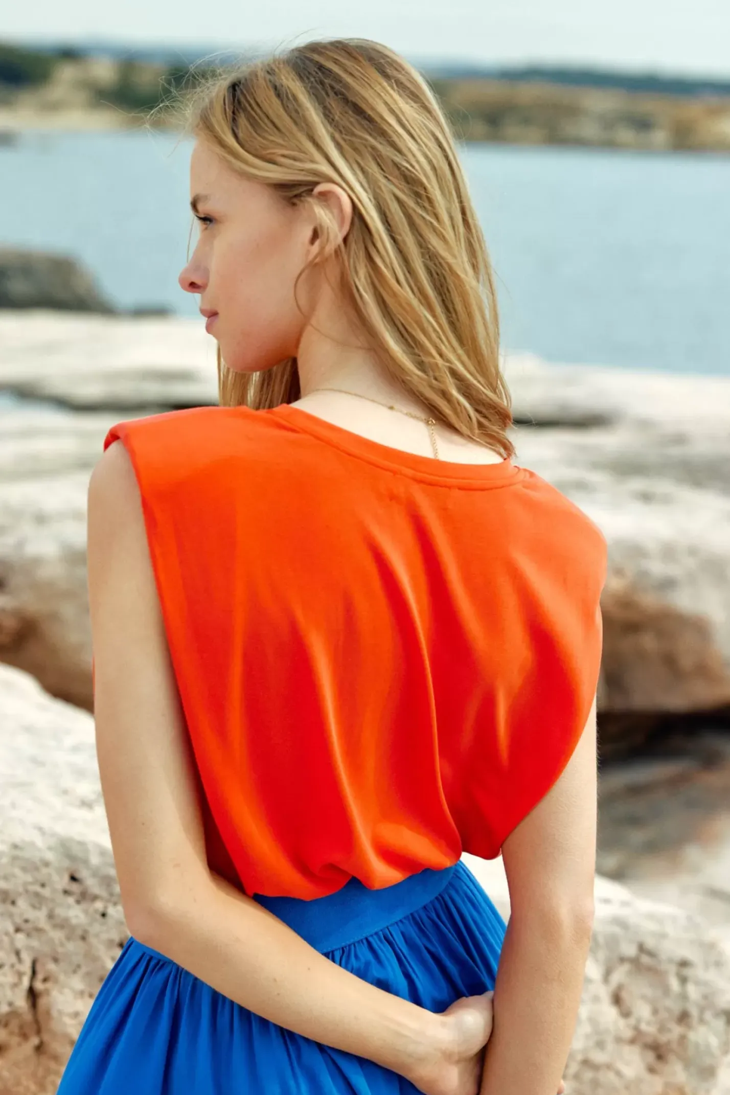 LA PETITE ÉTOILE Tops|T-Shirt Calix Orange