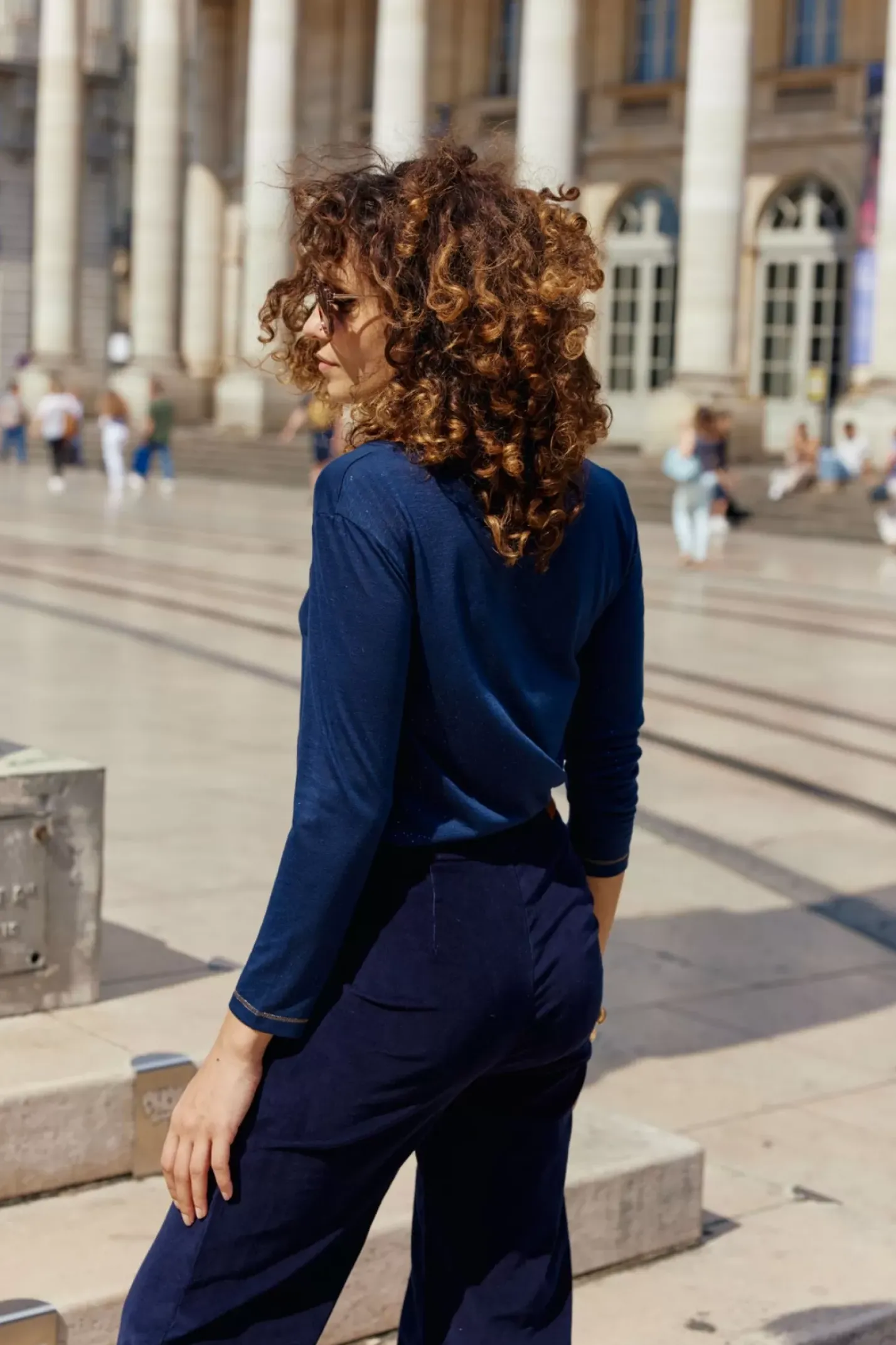 LA PETITE ÉTOILE Tops|T-Shirt Calliopy Marine