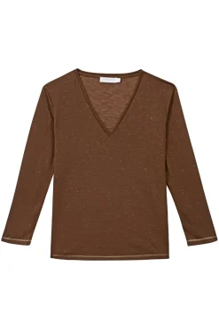 LA PETITE ÉTOILE Tops|T-Shirt Calliopy Choco