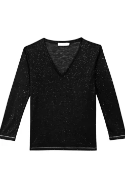LA PETITE ÉTOILE Tops|T-Shirt Calliopy Noir