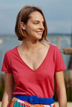LA PETITE ÉTOILE Tops|T-Shirt Elvie Rose