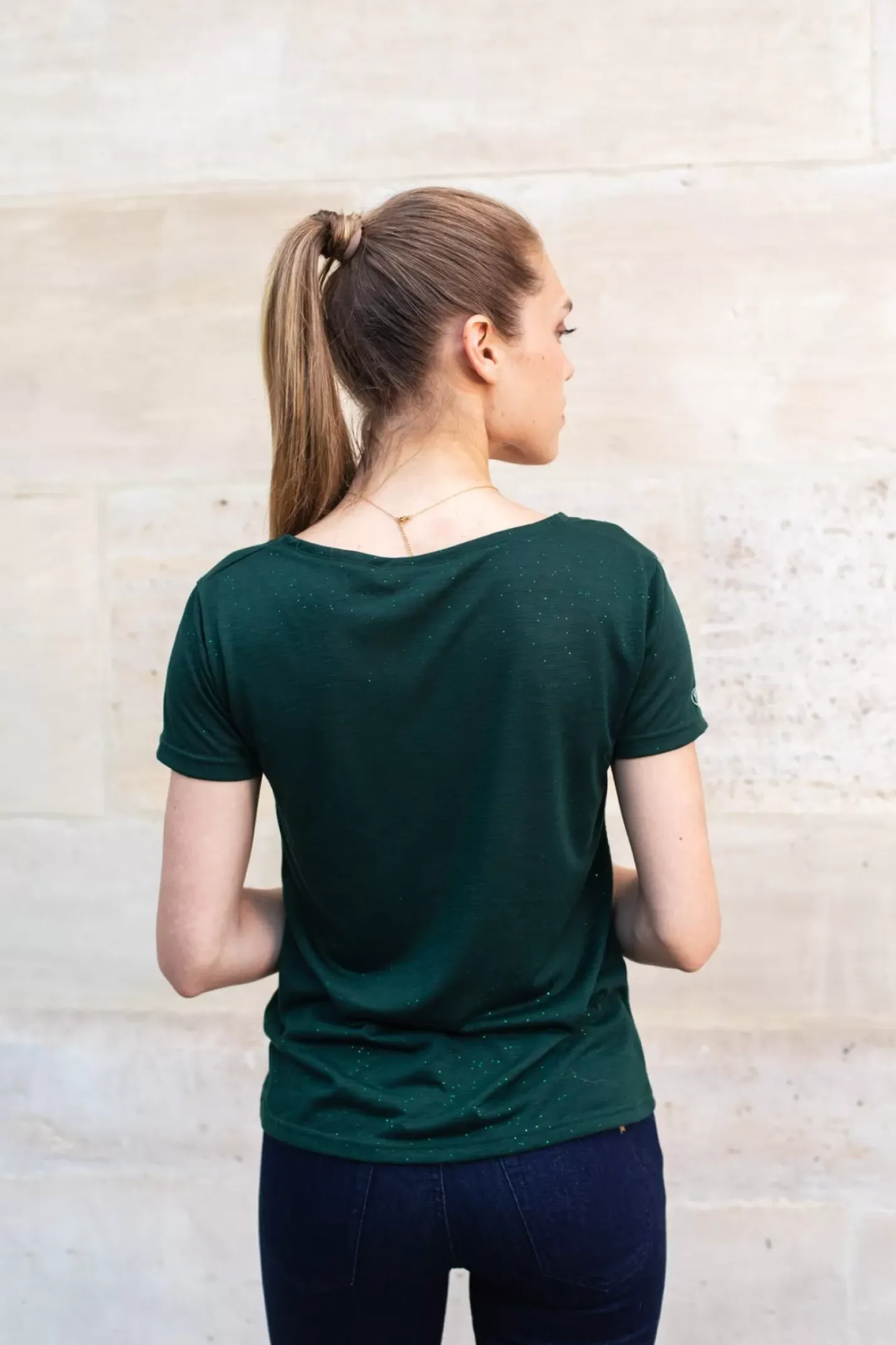 LA PETITE ÉTOILE Tops|T-Shirt Elvie Vert