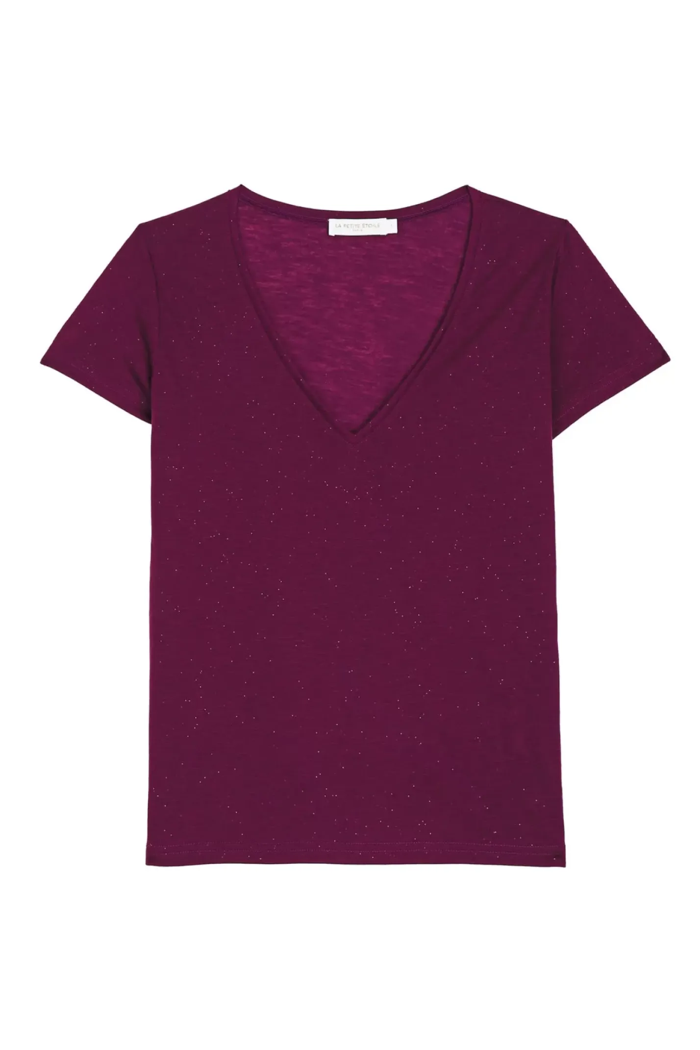 LA PETITE ÉTOILE Tops|T-Shirt Elvie Violine
