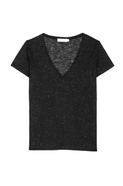 LA PETITE ÉTOILE Tops|T-Shirt Elvie Noir
