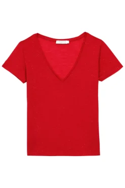 LA PETITE ÉTOILE Tops|T-Shirt Elvie Rouge