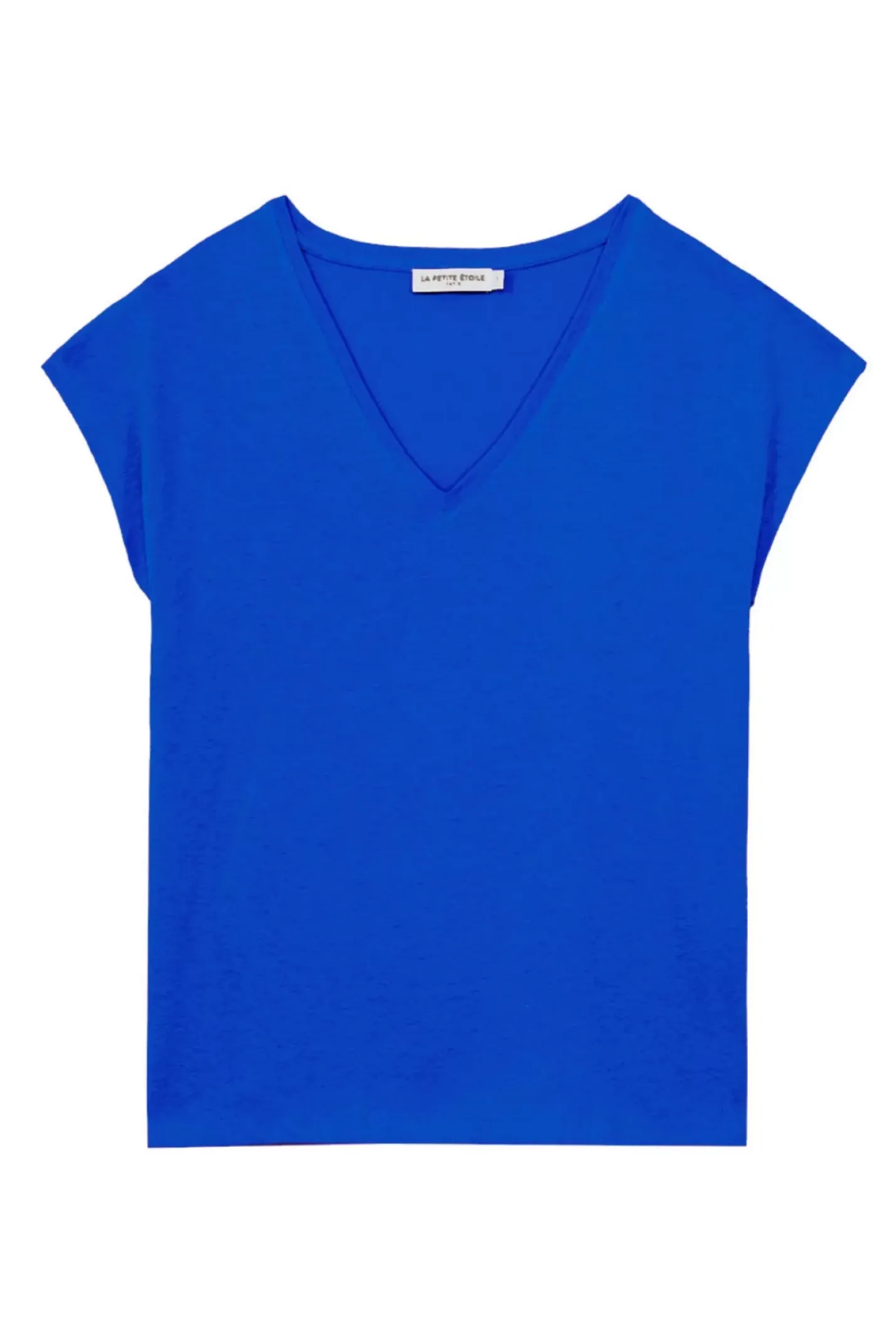 LA PETITE ÉTOILE Tops|T-Shirt Safia Bleu Royal