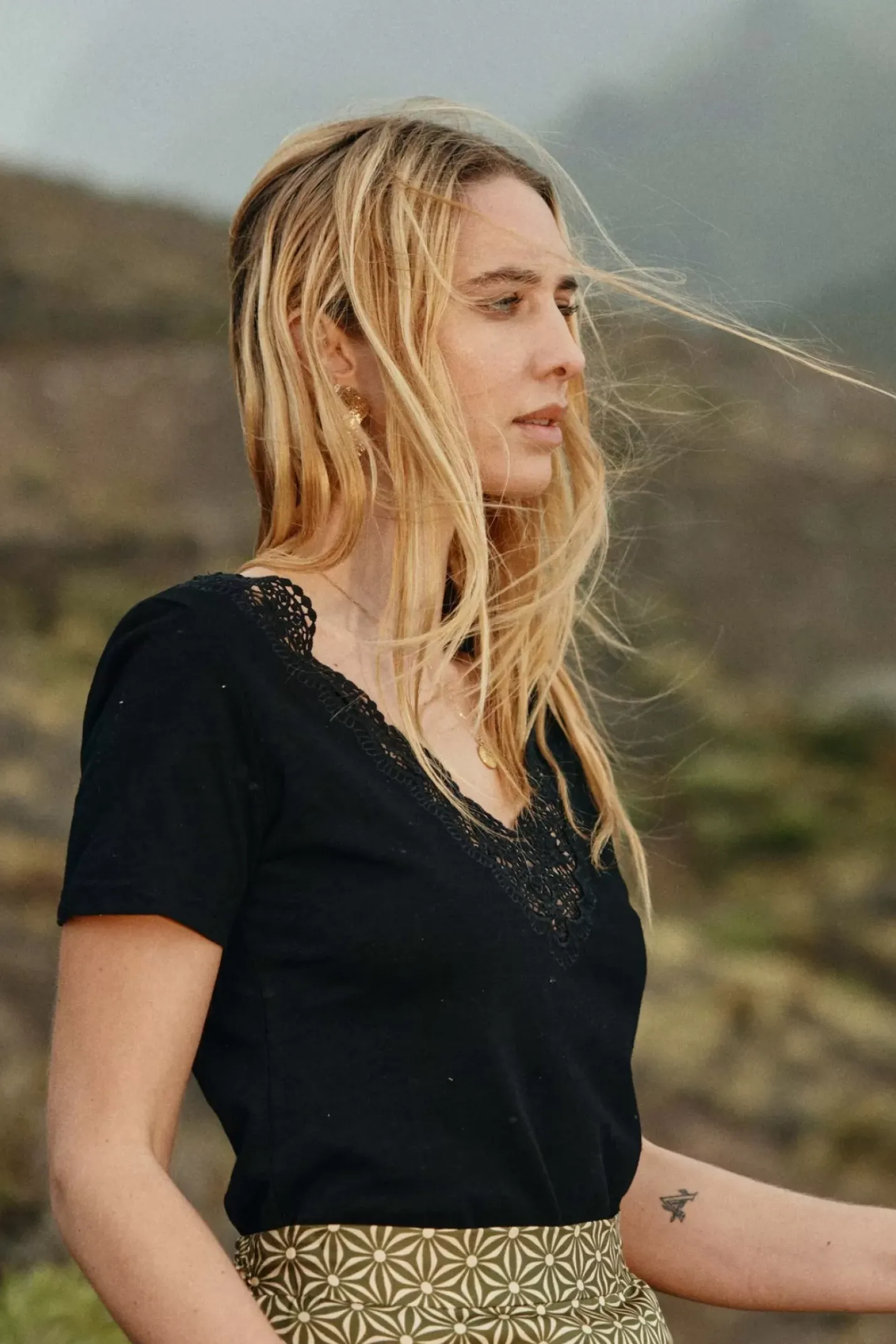 LA PETITE ÉTOILE Tops|T-Shirt Talsmo Noir